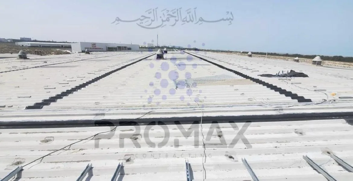 Siraj - metal roof waterproofing project by Promax in Dubai, UAE